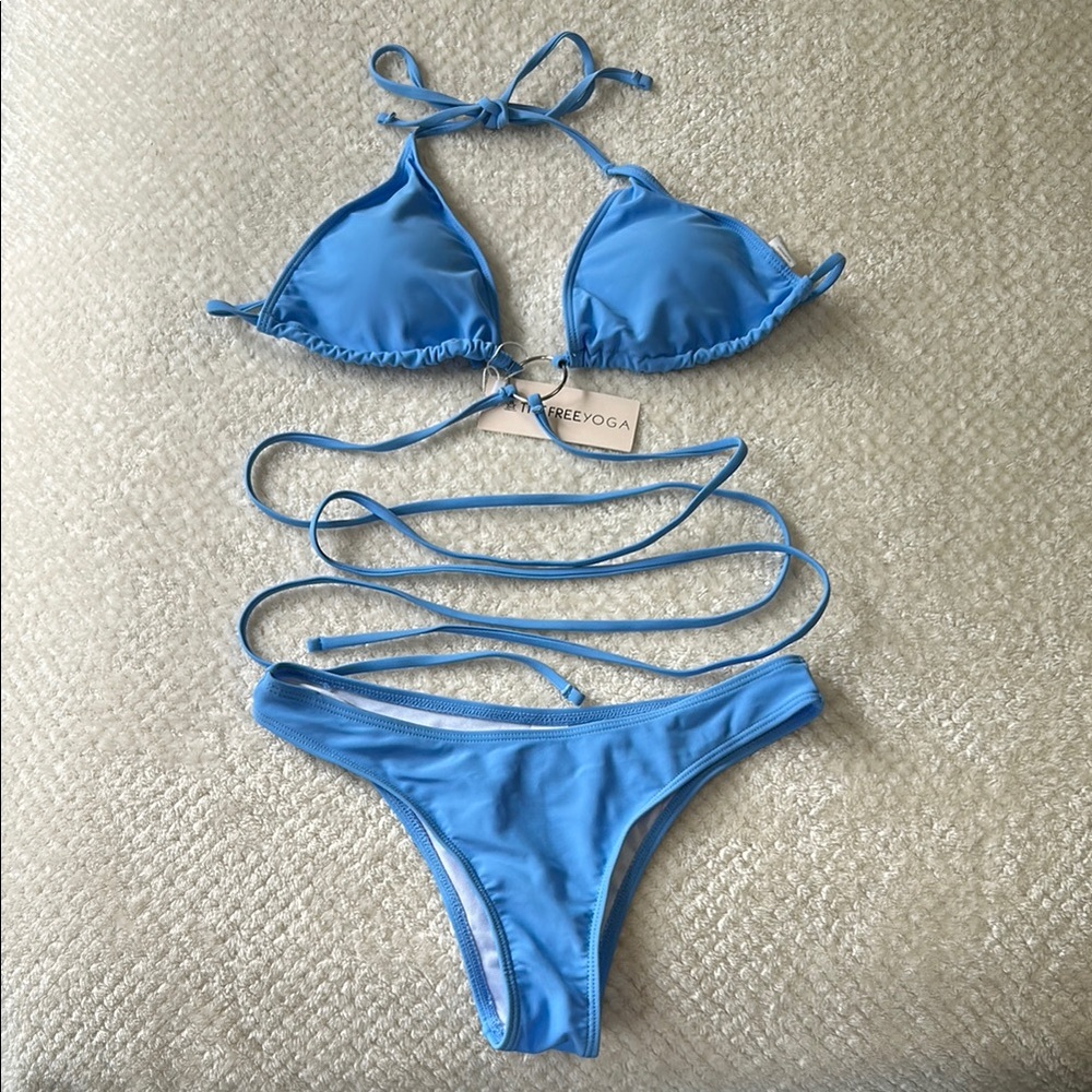 Vibrant Blue Halter Bikini